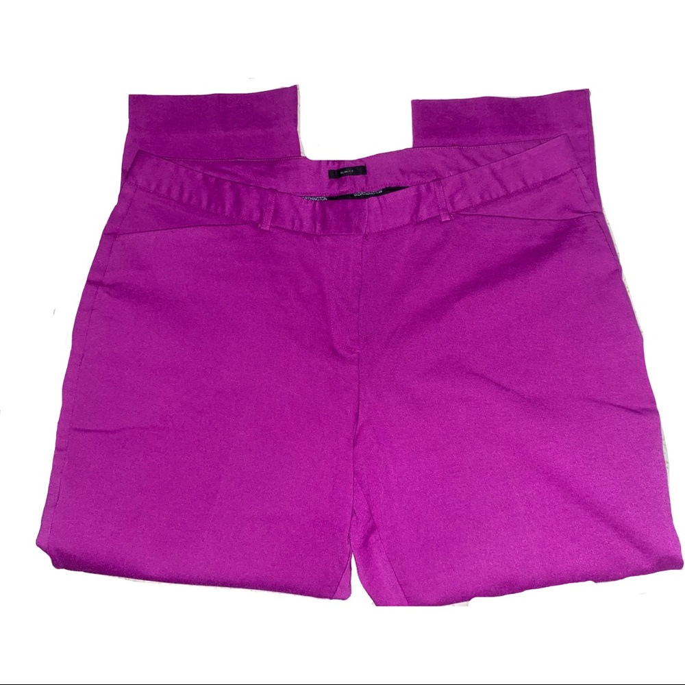 Worthington Fuschia ANKLE Pants size 16